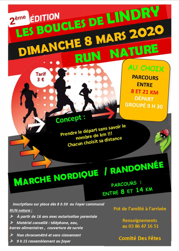 Les boucles de Lindry - Run nature